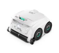 WYBOT B1 Robot de piscine sans fil pour petites piscines, léger, intelligent, avec contrôle par application, couvercle mural et sol, deux brosses latérales, jusqu'à 100 minutes d'autonomie, blanc/vert