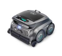 WYBOT B1 Robot de Piscine sans Fil pour Petites piscines, léger, Intelligent, avec contrôle par Application, Couvercle Mural et Sol, Deux brosses latérales, jusqu'à 100 Minutes d'autonomie, Gris/Vert