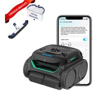 WYBOT C2 Robot de piscine(2025 NOUVEAU),nettoyage des parois et de la ligne de flottaison,double filtration de nettoyage,pour piscines creusées jusqu'à 1614 pi²,avec tête de brosse et écumoire