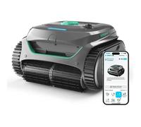 WYBOT C2 Wireless Pool Robot for Buried Pools 150m2, Double Filtration, 3 Motors, Powerful Suction, Cleaning Walls Water Line, 180