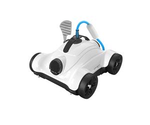WYBOT Grampus 400 Robot Piscine, Super Aspiration 150W, Double Moteur, 3 Options de Durée de Travail, Angle de Buse Réglable, Adapté aux Piscines à Fond Plat