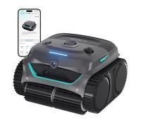 WYBOT (Nouveau Modèle) Robot Piscine sans Fil C2 Vision-A avec caméra IA, Filtration Ultra-Fine, Forte Aspiration, Nettoyage Fond/parois & Ligne d’Eau, Navigation Intelligente - Bleu-Vert Gris