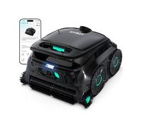 WYBOT OS600 Robot Piscine sans Fil, Nettoyage Fond Et Parois, Autonomie 120 Min, Navigation Intelligente, Stationnement Automatique, pour Piscines Enterrées Et Hors-Sol, Noir-Vert