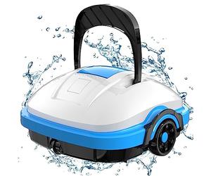 WYBOT Pool Robot, Pool Vacuum Cleaner Battery with Dual Drive Motors, Automatic Parking, Automatic Pool Cleaner for Pools up to 50 m² Floor Area