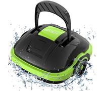 WYBOT Robot de Piscine sans Fil avec Double Moteur, Auto-stationnement, Forte Puissance d'aspiration Aspirateur de Piscine pour piscines Hors-Sol ou encastrées jusqu'à 50 m²