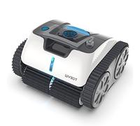 WYBOT Robot de Piscine sans Fil pour 110mins, Nettoyage Automatique, Ligne d'eau et des Murs, avec Planification D'itinéraire, Charge Rapide, pour Piscines Hors ou Enterrées Jusqu'à 120 ㎡