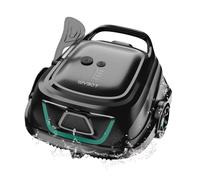 WYBOT Robot Piscine sans Fil pour Piscine Familiale Jusqu'à 100m², Nettoyage Automatique du Fond, 120 Min d'Aspirateur Piscine Haute Performance, Système Double Turbine,Vert Foncé