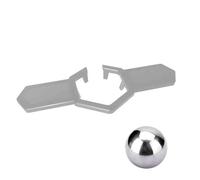 WYBZDA Boule De Refroidissement Du Café 3d PLA Acier Inoxydable Glaçons Métalliques Détachable Boule Congelée Expresso Préserve Les Saveurs Robuste Réutilisable Cafés(Grey-Silver)