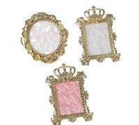 WYBZDA Résine Plaque De Mélange De Couleurs Imitation Coquillage 3 Pièces Palette De Mélange De Vernis à Ongles Photographie Palette De Manucure Présentation Bijoux(3PCS-E)