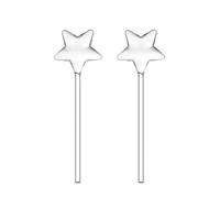 WYBZDA Verre Globes D'arrosage Dessins Animés Décoratif Automatique Piquets Auto-Arrosant à Libération Lente Arrosage Automatique pour Plantes pour Terrasses Bureau(Five-Pointed star-2ps)