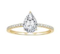 Wycian Argent Sterling 925 Bagues Femmes Argent avec Pas de Pierre Précieuse, Éternité Bagues pour Femme Taille 47, No Gemstone