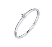 Wycian Bague Breloque Personnalisable Lot de Bague en Argent Blanc Or Blanc 9K Au375 2X2mm de Forme Ronde Moissanite Taille 54 pour Mère Mère