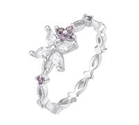 Wycian Bague pour Son Copain Bague Alliance Argent Or Blanc 14K Au585 Forme Marquise Moissanite Taille 50 pour Lesbienne Mesdames