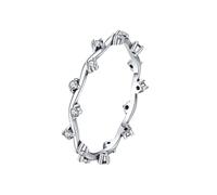Wycian Bague pour Son Copain Bague Argent Anneau Femme Or Blanc 14K Au585 de Forme Ronde Blanc Moissanite Taille pour Lesbienne Mère