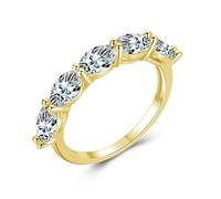 Wycian Bagues de Fiancaille Femme Or Bague Fiançailles Femme Moissanite 9K Au375 Forme Ovale Moissanite Taille 51.5 pour Lesbienne Mère