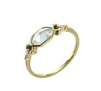 Wycian Diamondbague Femme Bleue, Alliance Moissanite Femme Taille Blanc Forme Marquise Topaze avec Blanc Diamant pour Alliance
