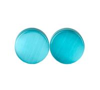 Wycian Écarteur Oreille 6Mm, Écarteur Pierre Edelstein Grün Pierre Verte pour Bal 2 Pezzi 2G Bijoux Cadeau