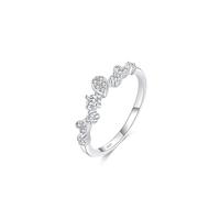 Wycian Promise Ring Bague en Argent 925 pour Femme 1.6mm Zircone Cubique Forme Géométrique en Forme de Cœur en Forme de Goutte D'Eau Taille pour Dames