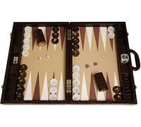 Wycliffe Brothers Backgammon compétition 2 joueurs, Surface de Jeu Beige, 3e génération, Tout âge