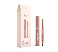 WYCON cosmetics THE COLOR DUO 01 COLOR EXPLOSION 03 AMBER + 24H EVERLASTING EYE PENCIL 25 WARM ROSE