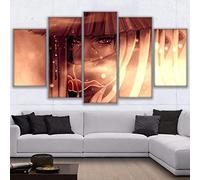 WYCQT Impressions sur Toile 5 Pièces Naruto Uchiha Itachi Peintures Décor À La Maison Salon Salle HD Anime Affiche (sans Cadre) Taille_B