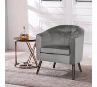 WYCTIN Fauteuil club Fauteuil lounge Fauteuil cocktail Bar 64*60*70cm Gris foncé