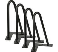 WYCTIN Lot de 4 Hairpin Legs Pieds de table en acier 2 entretoises 20cm