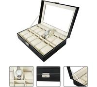 WYCTIN Montres box Mallette pour 12 montres Coffre à montres