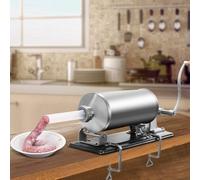 WYCTIN Remplisseuse de saucisses en acier inoxydable Remplisseuse de saucisses avec pied ventouse Hachoir à viande Seringue à saucisses manuelle (3.6L)