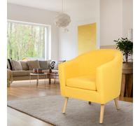 WYCTIN Sessel Clubsessel Loungesessel Cocktailsessel Bar 64*60*70cm Gelb
