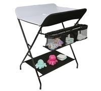 WYCTIN Table à langer Combinaison de change pliable pour enfants 79*55.5*96cm (noir et blanc)