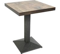 WYCTIN Table de bar table haute table de bistrot table d'appoint table de jardin noir 60*60*75cm