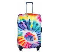WYCZHY Beautiful World Rainbow Tribe Grande housse de valise élastique avec fermeture éclair, protège les bagages pendant le voyage, blanc, S