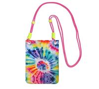 WYCZHY Beautiful World Rainbow Tribe Sac à bandoulière pour téléphone portable avec bandoulière pour téléphone, passeport de marche, portefeuille, Fuchsia, Taille unique
