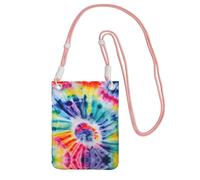 WYCZHY Beautiful World Rainbow Tribe Sac à bandoulière pour téléphone portable avec bandoulière pour téléphone, passeport de marche, portefeuille, rose, Taille unique