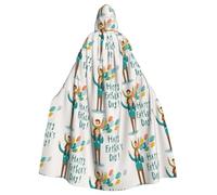 WYCZHY Cape à capuche pour adulte avec inscription Happy Fathers Day By Son Larp, robe médiévale pour festival de la Renaissance, tenue gothique