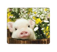 WYCZHY Grand tapis de souris de jeu imprimé cochon fleur de viol, tapis de souris pour clavier d'ordinateur, tapis de bureau pour salles de jeux, bureaux à domicile