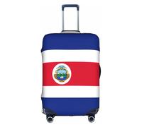 WYCZHY Grande housse de valise avec fermeture éclair - Motif drapeau du Costa Rica - Protège les bagages pendant les voyages, blanc, M