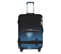 WYCZHY Grande housse de valise, avec fermeture éclair, protège les bagages pendant les voyages, blanc, S