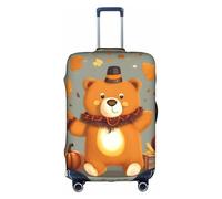 WYCZHY Grande housse de valise élastique avec fermeture éclair, protège les bagages pendant les voyages, blanc, L