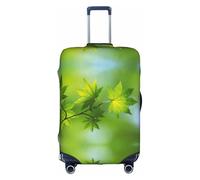 WYCZHY Hd Green Nature Impression Grande Valise Couverture Élastique avec Fermeture Éclair, Protège Bagages Pendant Voyage, blanc, M
