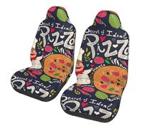 WYCZHY Housses de siège de voiture imprimées Chef Pizza, protection universelle pour sièges de voiture, SUV, berline, camion