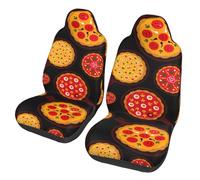 WYCZHY Housses de siège de voiture imprimées de nourriture pizza, protection universelle pour sièges de voiture, SUV, berline, camion