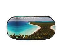 WYCZHY Island of Cuba Trousse à crayons haute capacité pour adultes, Noir , Taille unique, Organiseur de sac