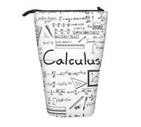 WYCZHY Maths Geek Calculus Jolie trousse à crayons avec support pour crayons et stylos pour le travail, le bureau, les artistes, Noir , Taille unique, Organiseur de sac