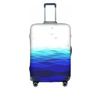 WYCZHY Ocean Waves - Grande housse de valise à voile avec fermeture éclair - Protège les bagages pendant les voyages, blanc, S