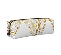 WYCZHY Phoenix Pochette à crayons en cuir pour étudiants Grande capacité pour l'école, doré, Taille unique, Trousse de maquillage