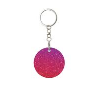WYCZHY Porte-clés à paillettes avec impression scintillante pour porte-clés compact pour porte-clés de voiture, blanc, taille unique