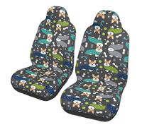 WYCZHY Porter des vêtements de protection de siège de voiture avec imprimé chiens Corgi, protection universelle pour voiture, SUV, berline, camion