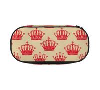 WYCZHY Red Crown Trousse à crayons haute capacité pour adultes, Noir , Taille unique, Organiseur de sac